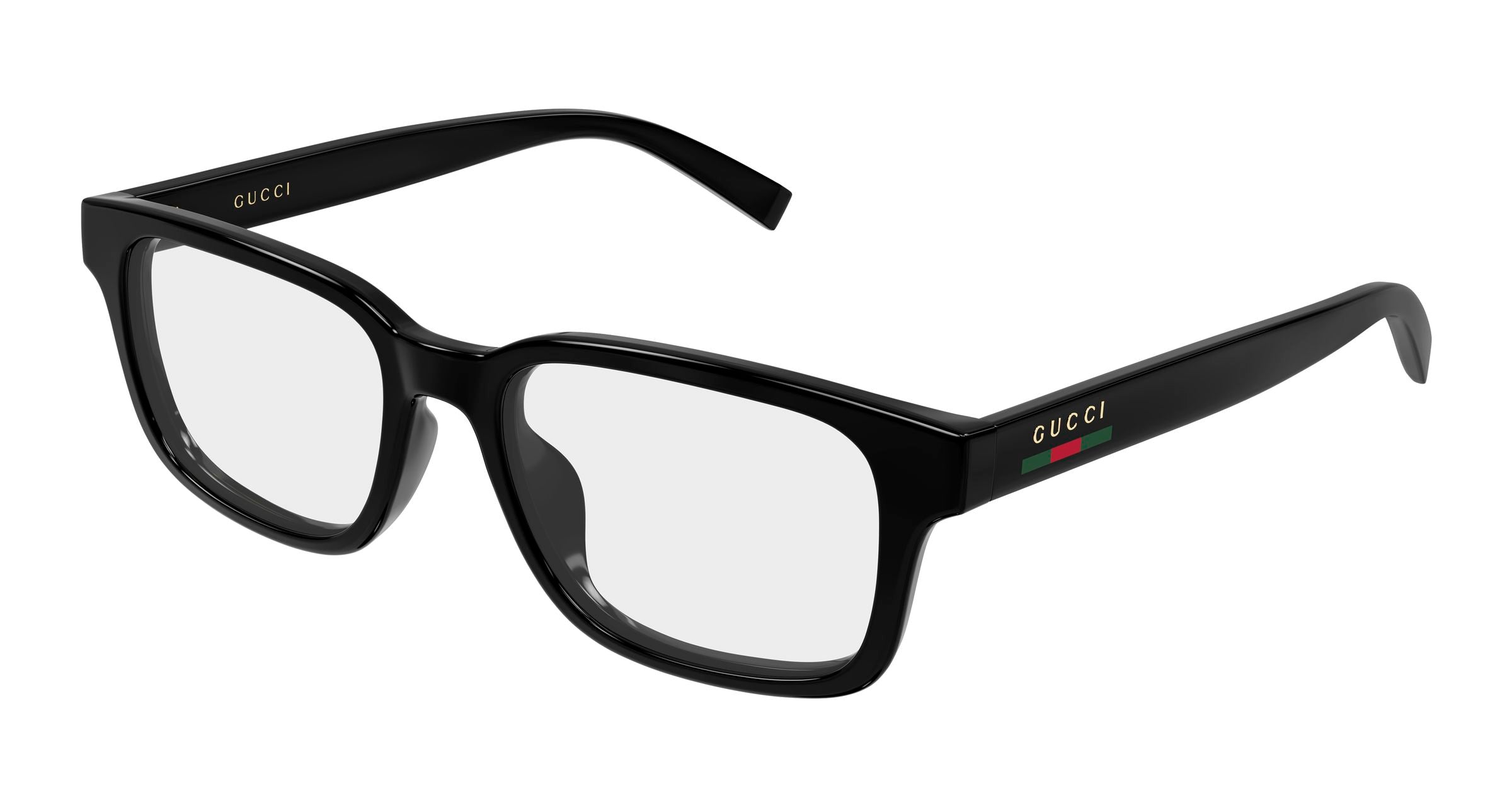 Gucci Uomo Gucci GG2107OL 001 Montature da vista Iniettato Nero Trasparente Squadrata
