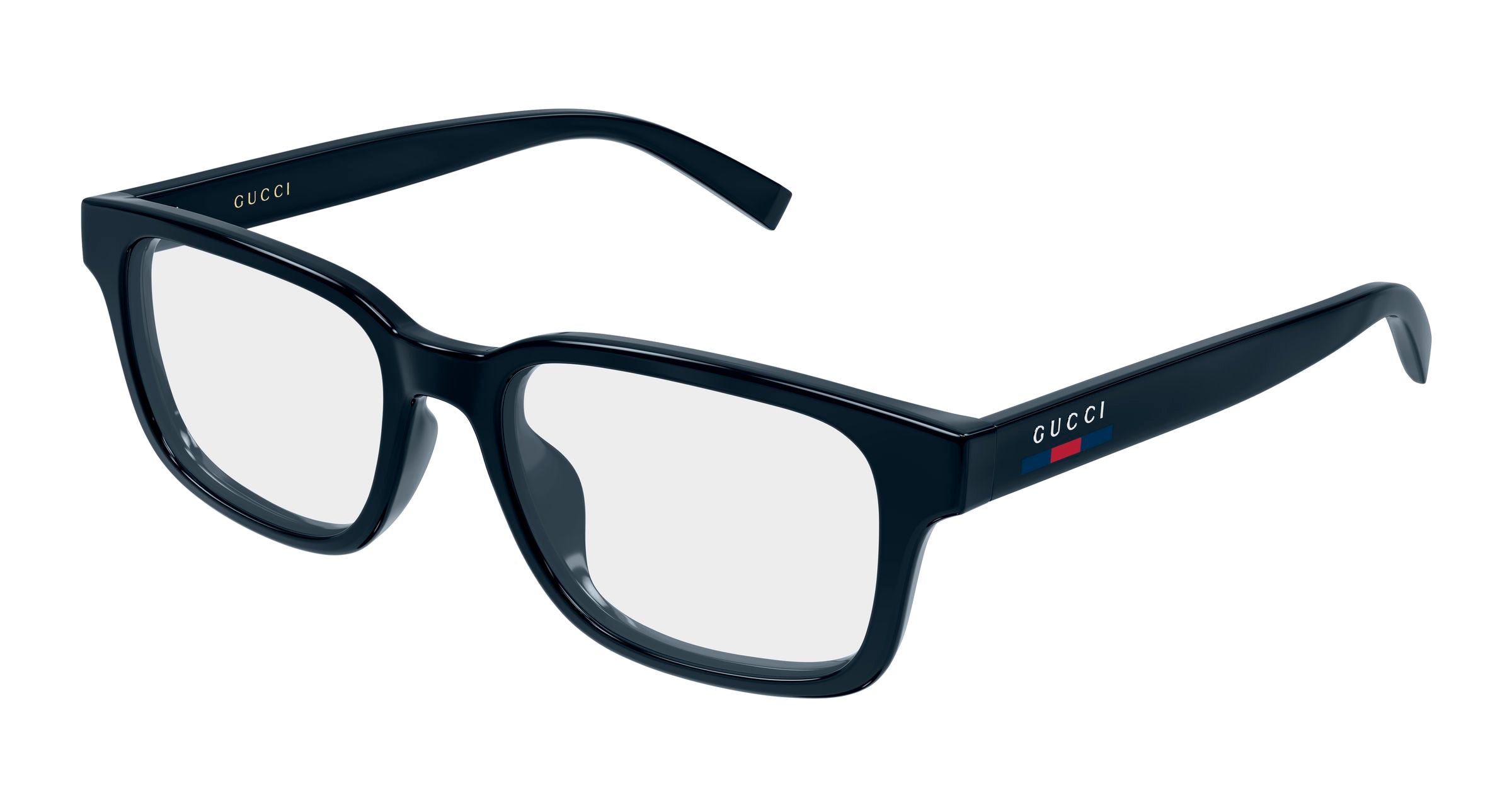 Gucci Uomo Gucci GG2107OL 003 Montature da vista Iniettato Blu Trasparente Squadrata