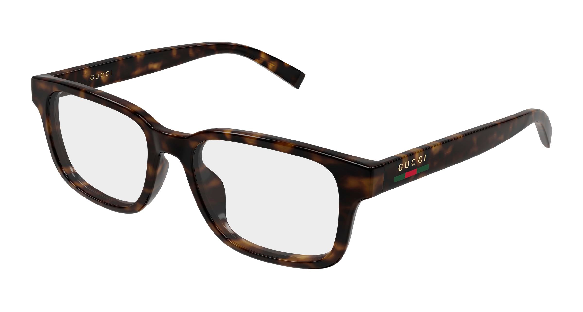 Gucci Uomo Gucci GG2107OL 006 Montature da vista Iniettato Havana Trasparente Squadrata Gucci Uomo Gucci GG2107OL 006 Montature da vista Iniettato Havana Trasparente Squadrata