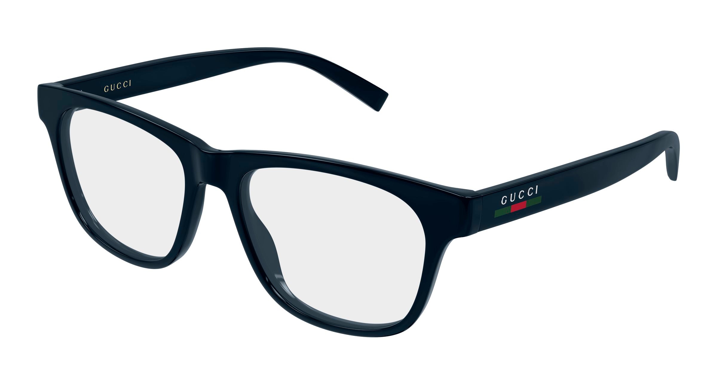 Gucci Uomo Gucci GG2108O 003 Montature da vista Iniettato Blu Trasparente Squadrata