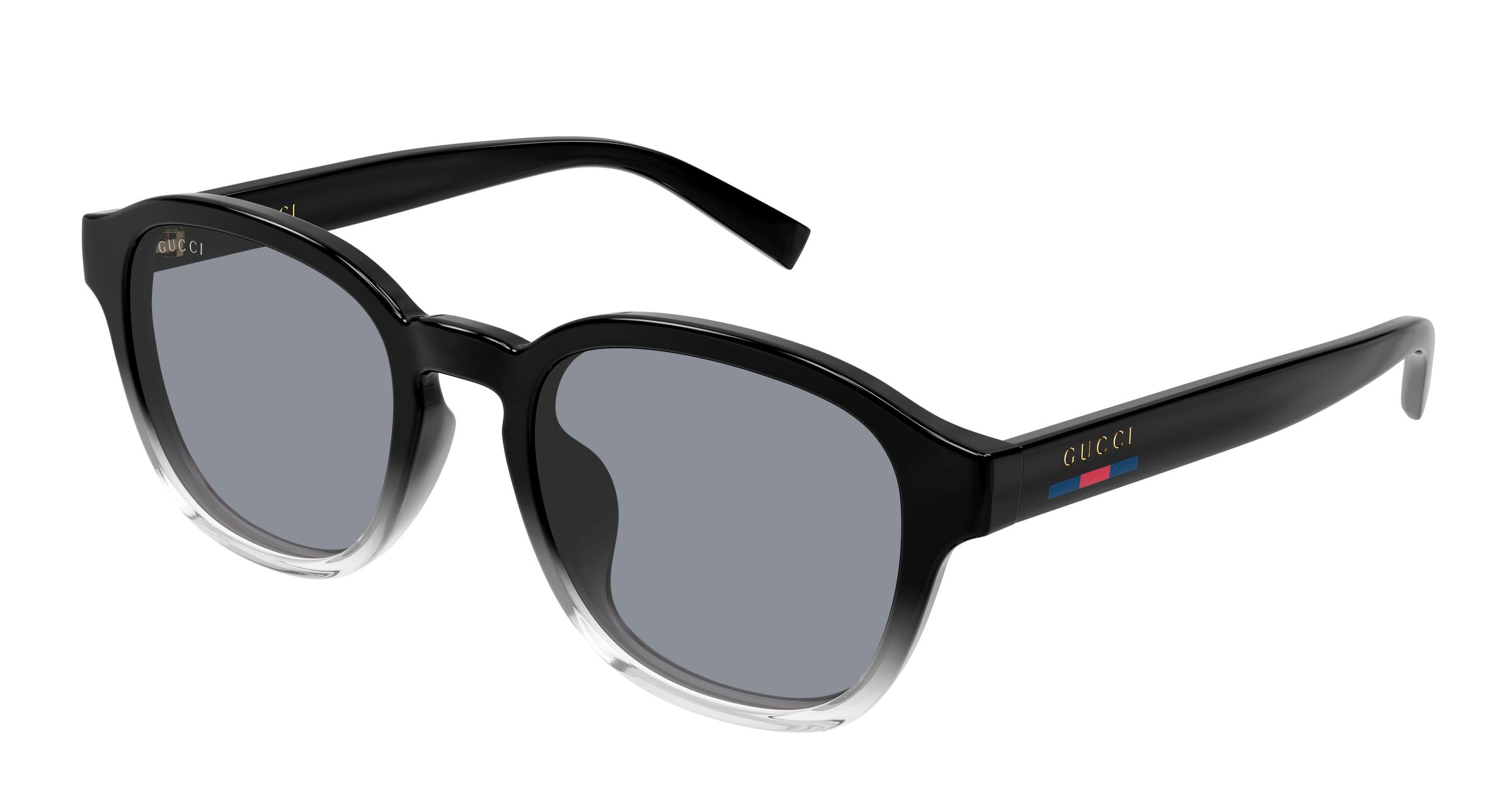 Gucci Uomo Gucci GG2109SK 003 Occhiali da sole Iniettato Nero Grigio Rotonda Gucci Uomo Gucci GG2109SK 003 Occhiali da sole Iniettato Nero Grigio Rotonda