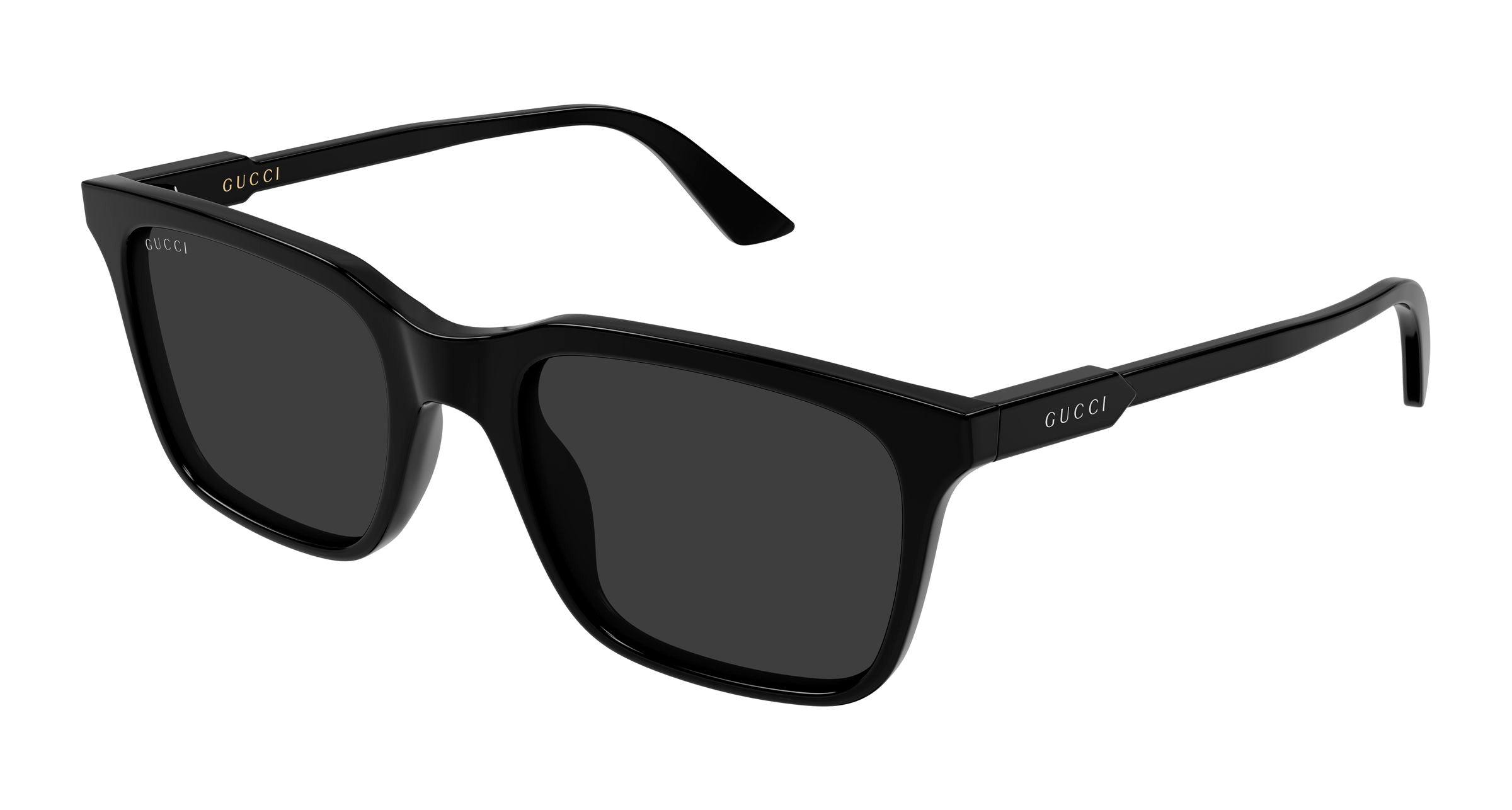 Gucci Uomo Gucci GG2114S 001 Occhiali da sole Acetato Nero Grigio Squadrata Gucci Uomo Gucci GG2114S 001 Occhiali da sole Acetato Nero Grigio Squadrata