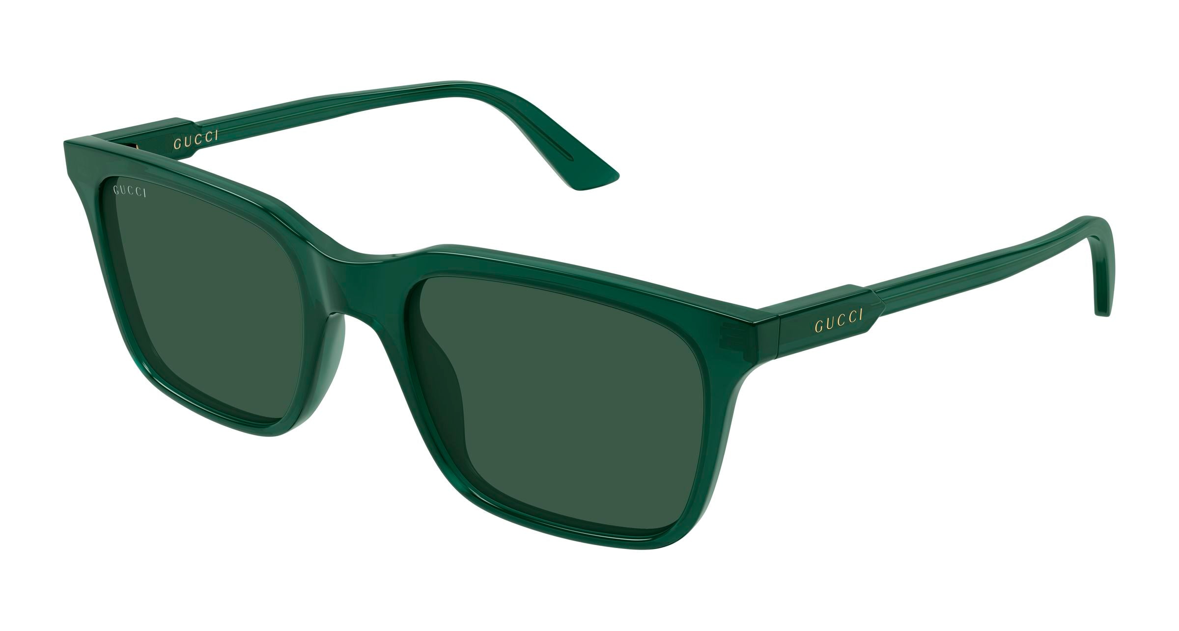 Gucci Uomo Gucci GG2114S 004 Occhiali da sole Acetato Verde Verde Squadrata Gucci Uomo Gucci GG2114S 004 Occhiali da sole Acetato Verde Verde Squadrata