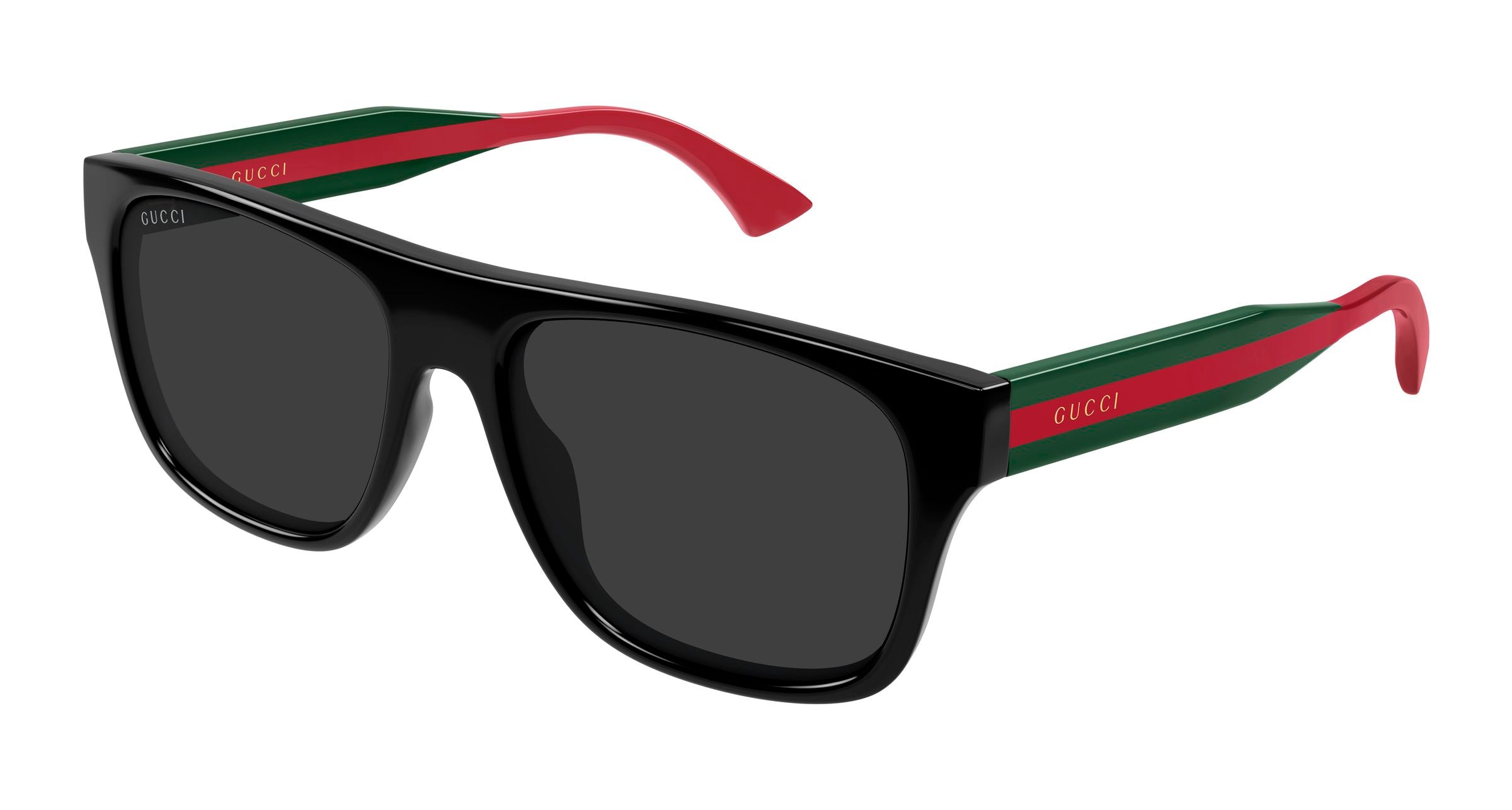 Gucci Uomo Gucci GG2119S 001 Occhiali da sole Acetato Nero Grigio Squadrata