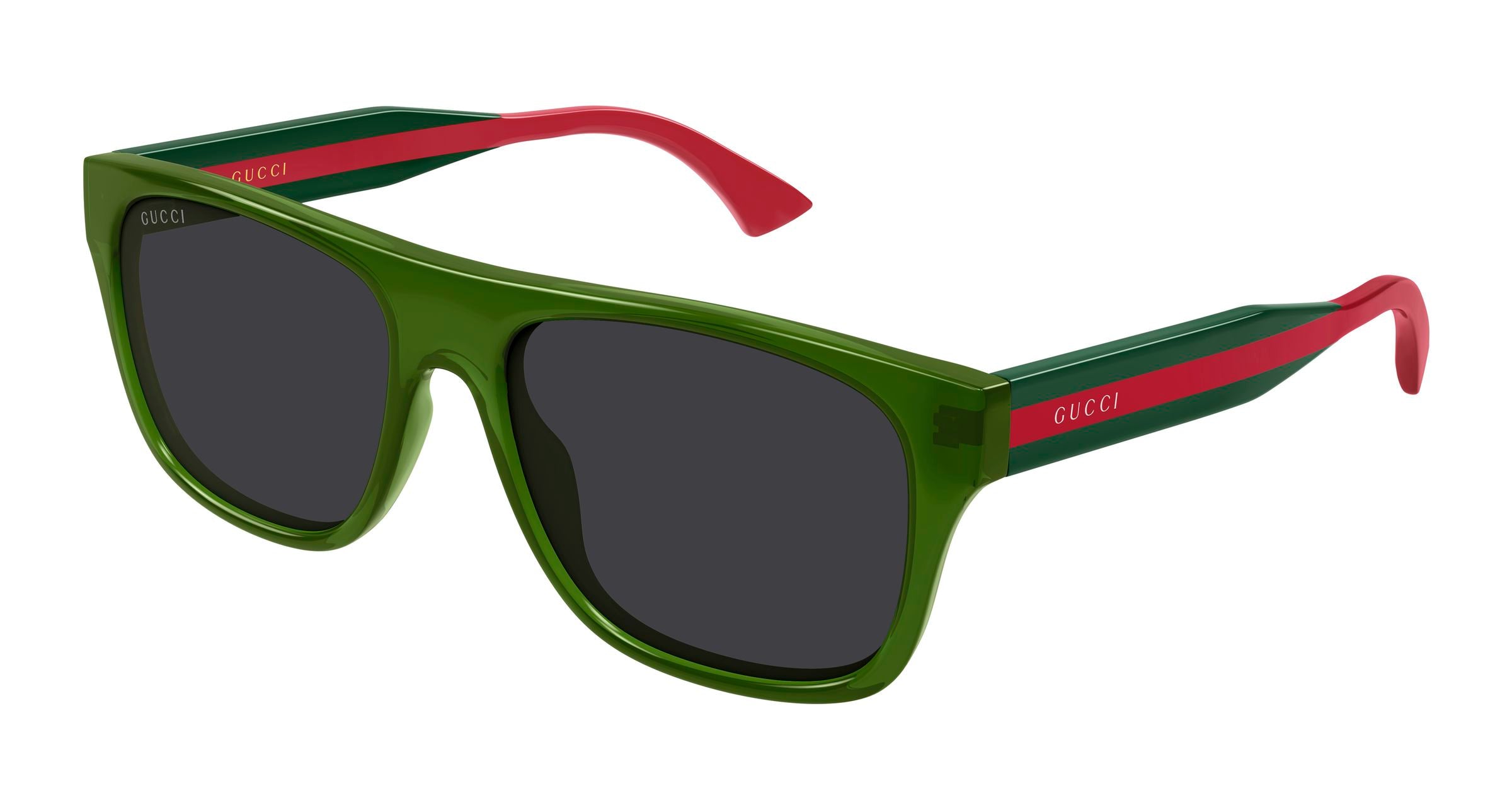 Gucci Uomo Gucci GG2119S 003 Occhiali da sole Acetato Verde Grigio Squadrata Gucci Uomo Gucci GG2119S 003 Occhiali da sole Acetato Verde Grigio Squadrata