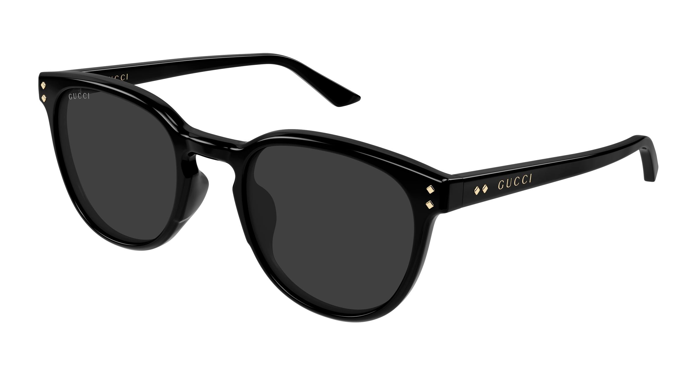 Gucci Uomo Gucci GG2134SA 001 Occhiali da sole Acetato Nero Grigio Rotonda
