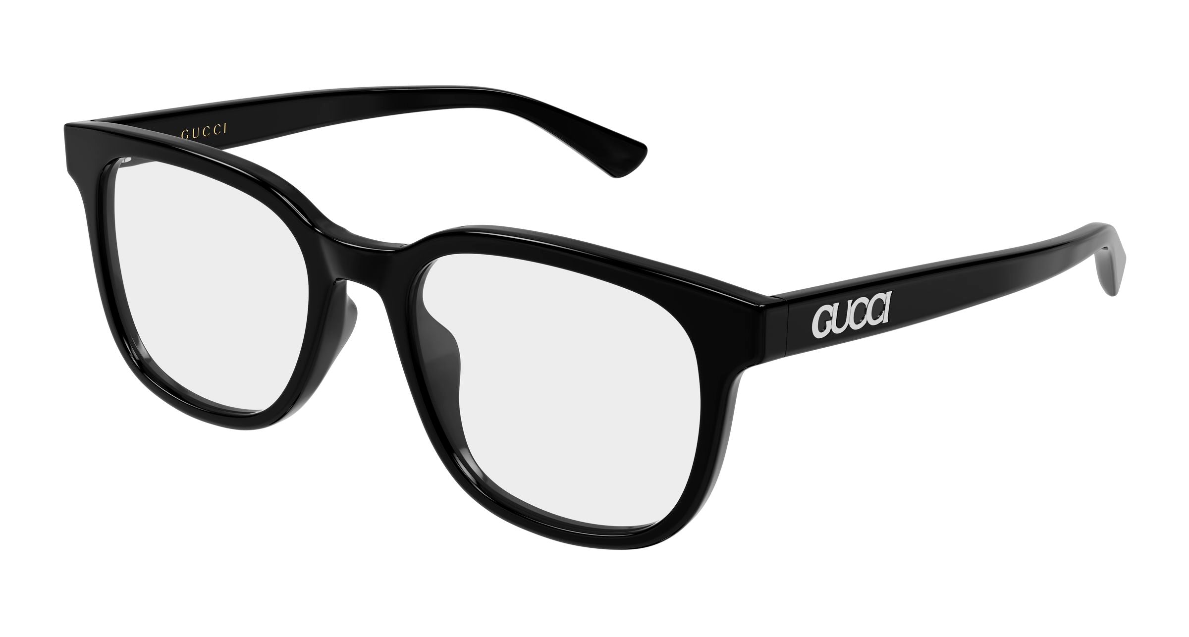 Gucci Uomo Gucci GG2138OK 001 Montature da vista Acetato Nero Trasparente Rotonda