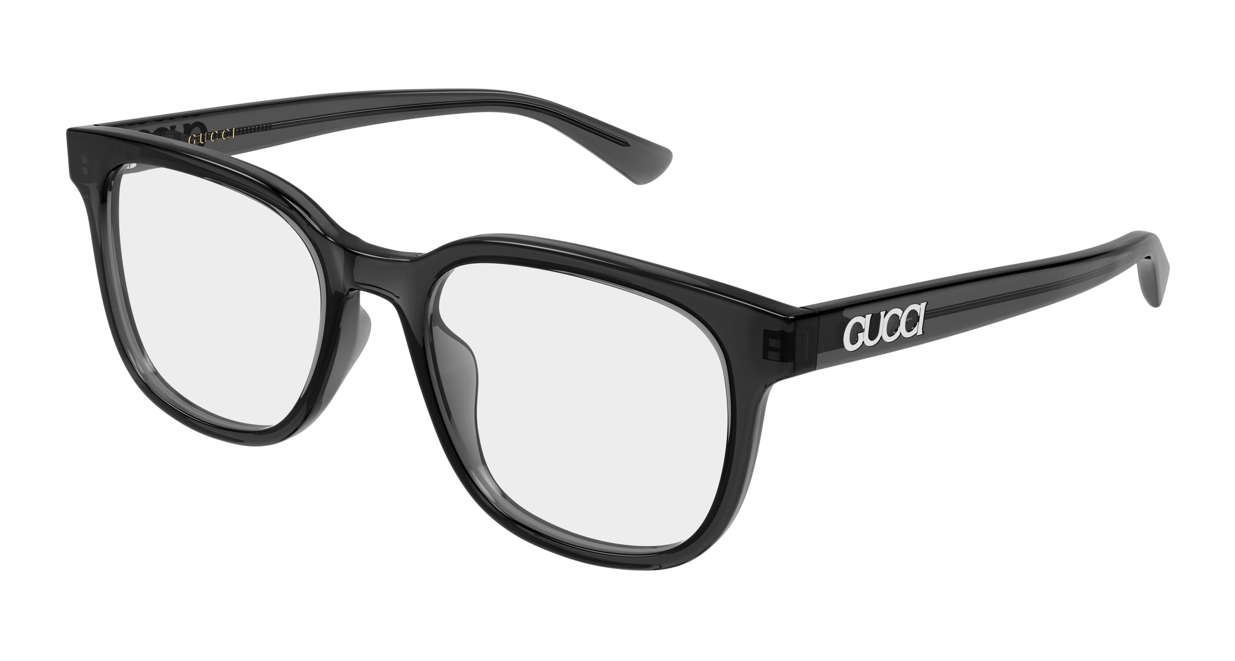 Gucci Uomo Gucci GG2138OK 002 Montature da vista Acetato Grigio Trasparente Rotonda
