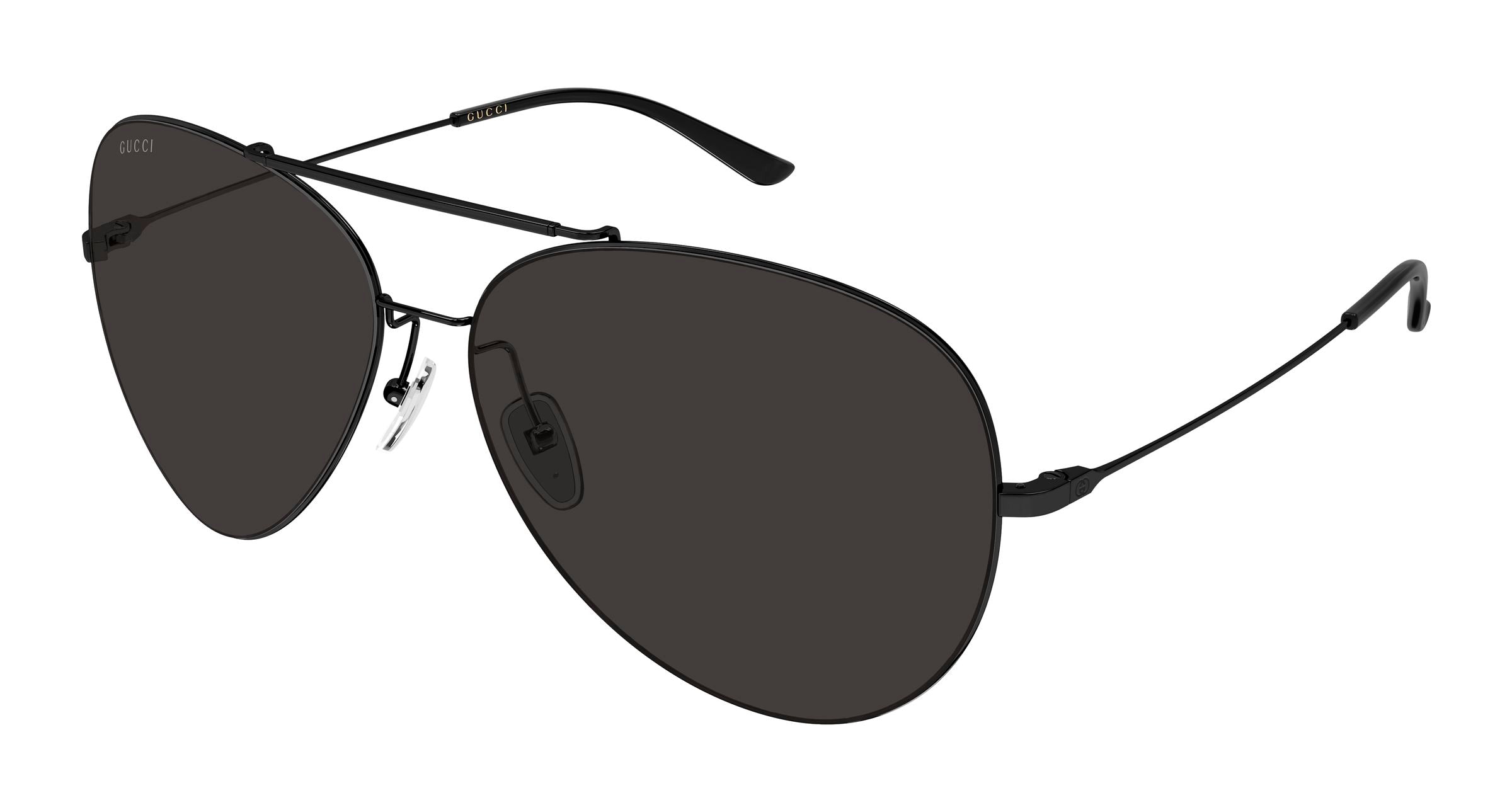 Gucci Uomo Gucci GG2172S 003 Occhiali da sole Metallo Nero Grigio Pilot Gucci Uomo Gucci GG2172S 003 Occhiali da sole Metallo Nero Grigio Pilot