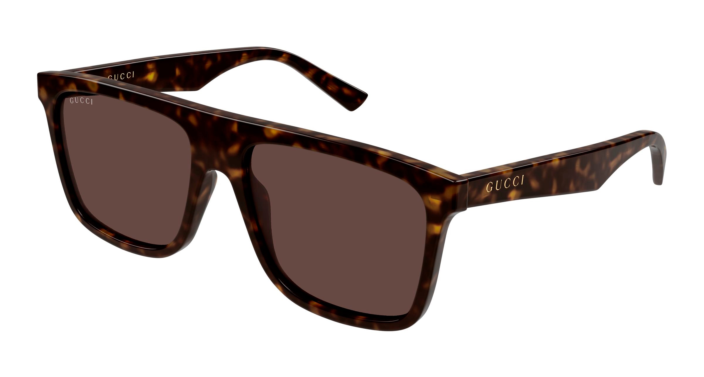 Gucci Uomo Gucci GG2182S 002 Occhiali da sole Acetato Havana Marrone Squadrata