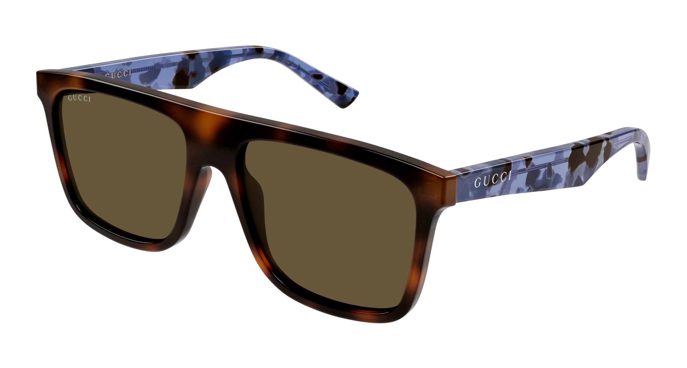 Gucci Uomo Gucci GG2182S 003 Occhiali da sole Acetato Havana Marrone Squadrata