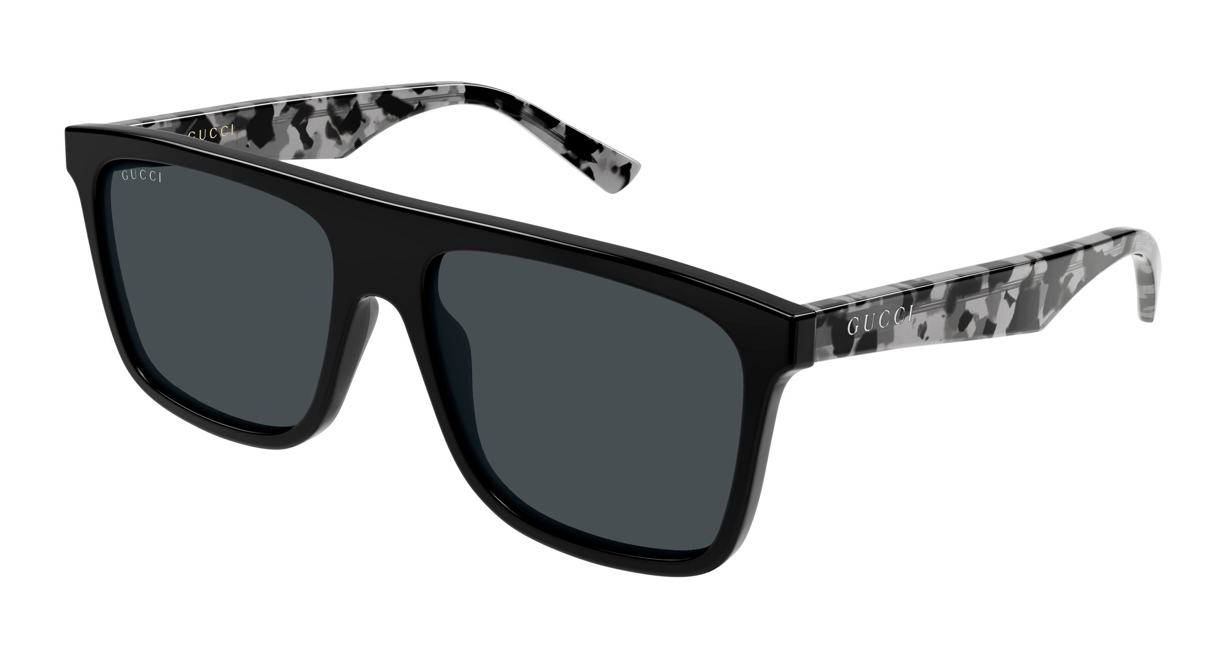 Gucci Uomo Gucci GG2182S 004 Occhiali da sole Acetato Nero Grigio Squadrata Gucci Uomo Gucci GG2182S 004 Occhiali da sole Acetato Nero Grigio Squadrata