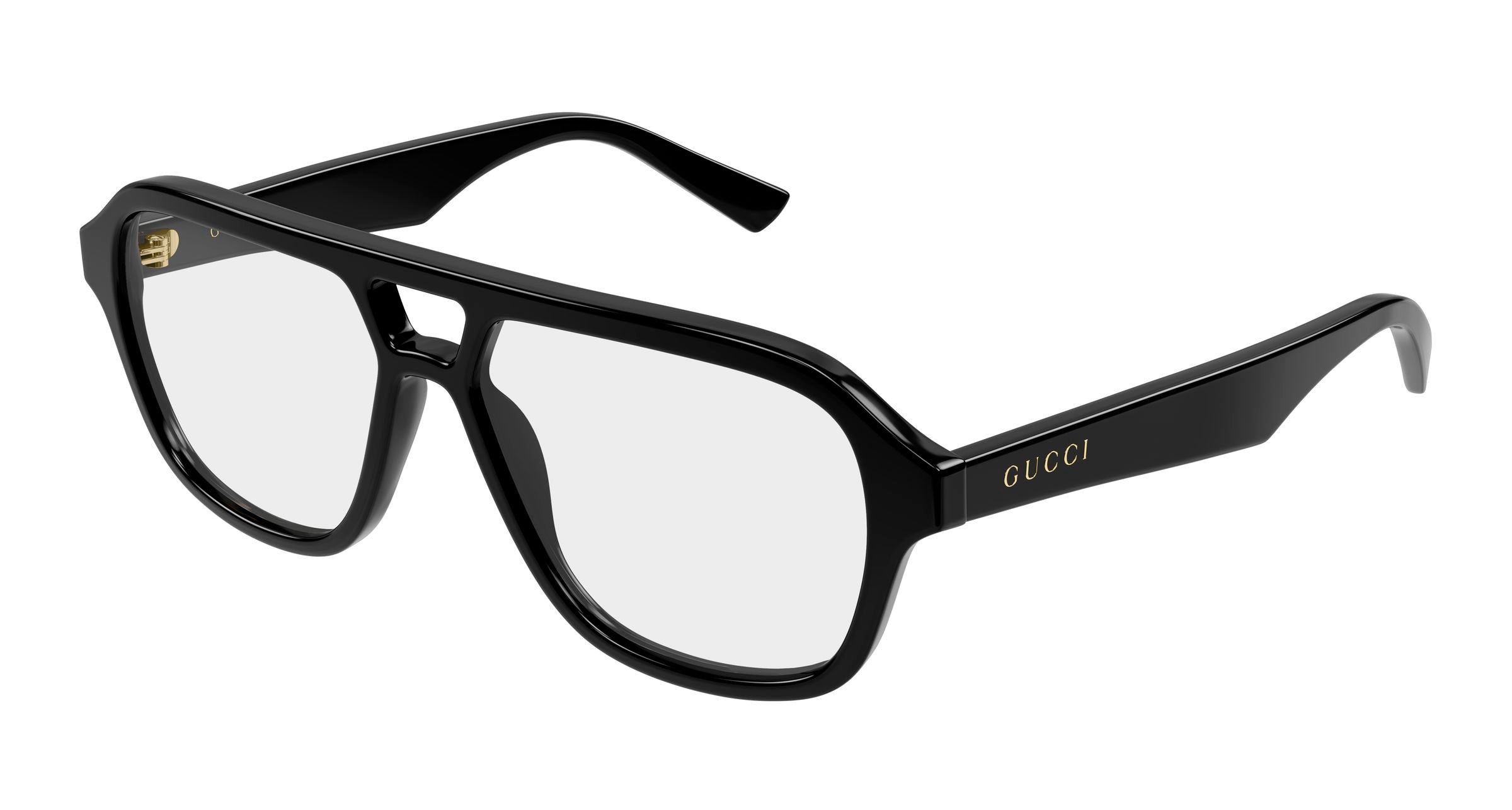 Gucci Uomo Gucci GG2183O 001 Montature da vista Acetato Nero Trasparente Rotonda Gucci Uomo Gucci GG2183O 001 Montature da vista Acetato Nero Trasparente Rotonda