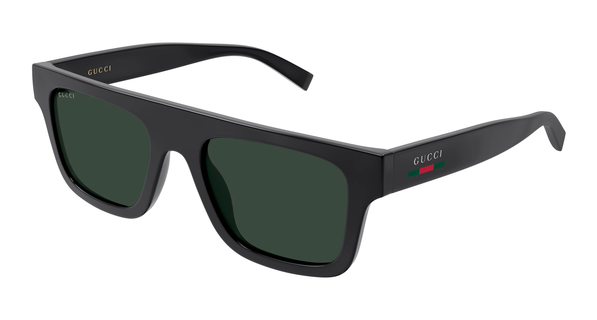 Gucci Uomo Gucci GG2235S 004 Occhiali da sole Iniettato Grigio Verde Squadrata
