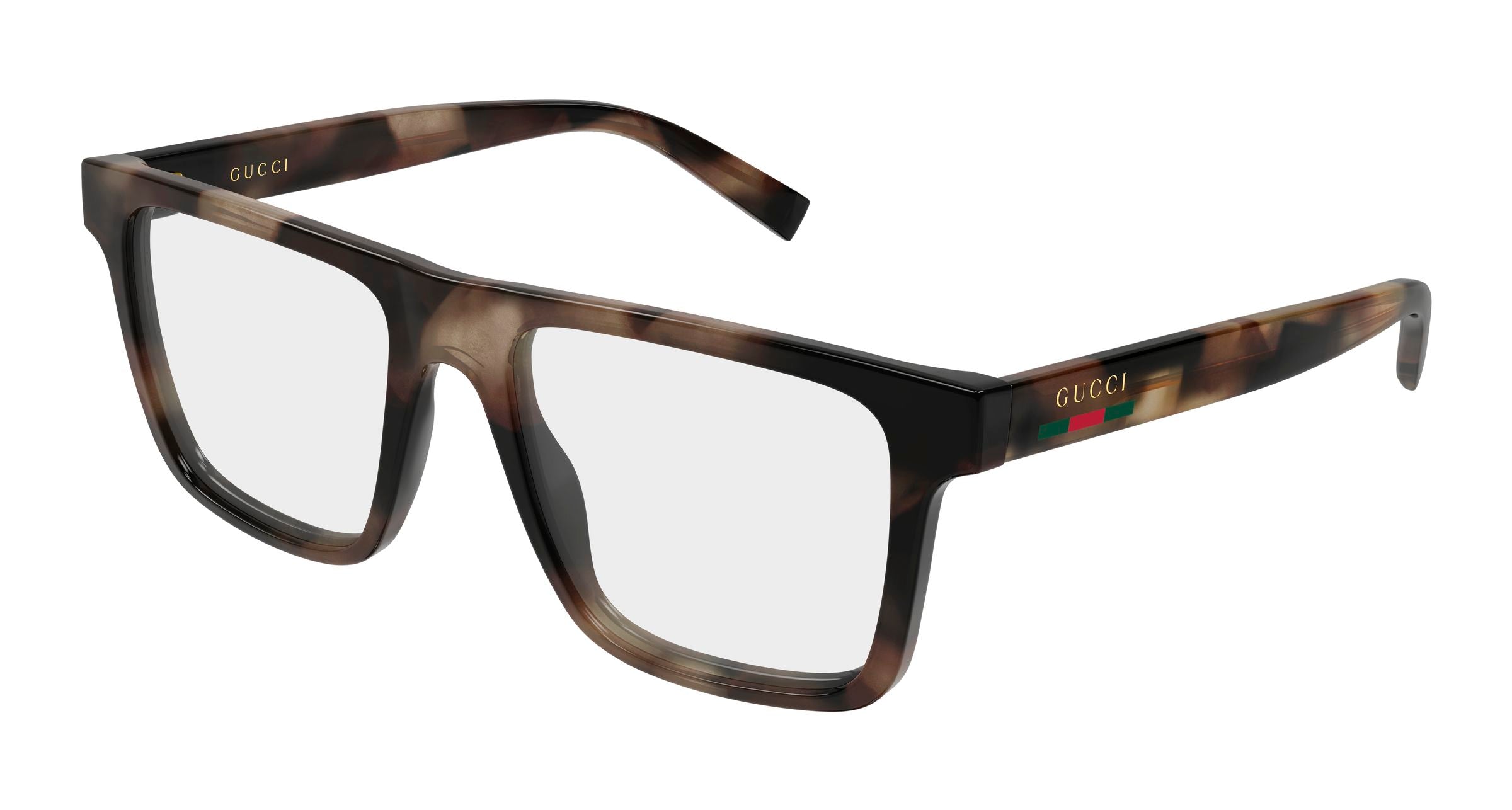 Gucci Uomo Gucci GG2236O 003 Montature da vista Iniettato Havana Trasparente Squadrata Gucci Uomo Gucci GG2236O 003 Montature da vista Iniettato Havana Trasparente Squadrata