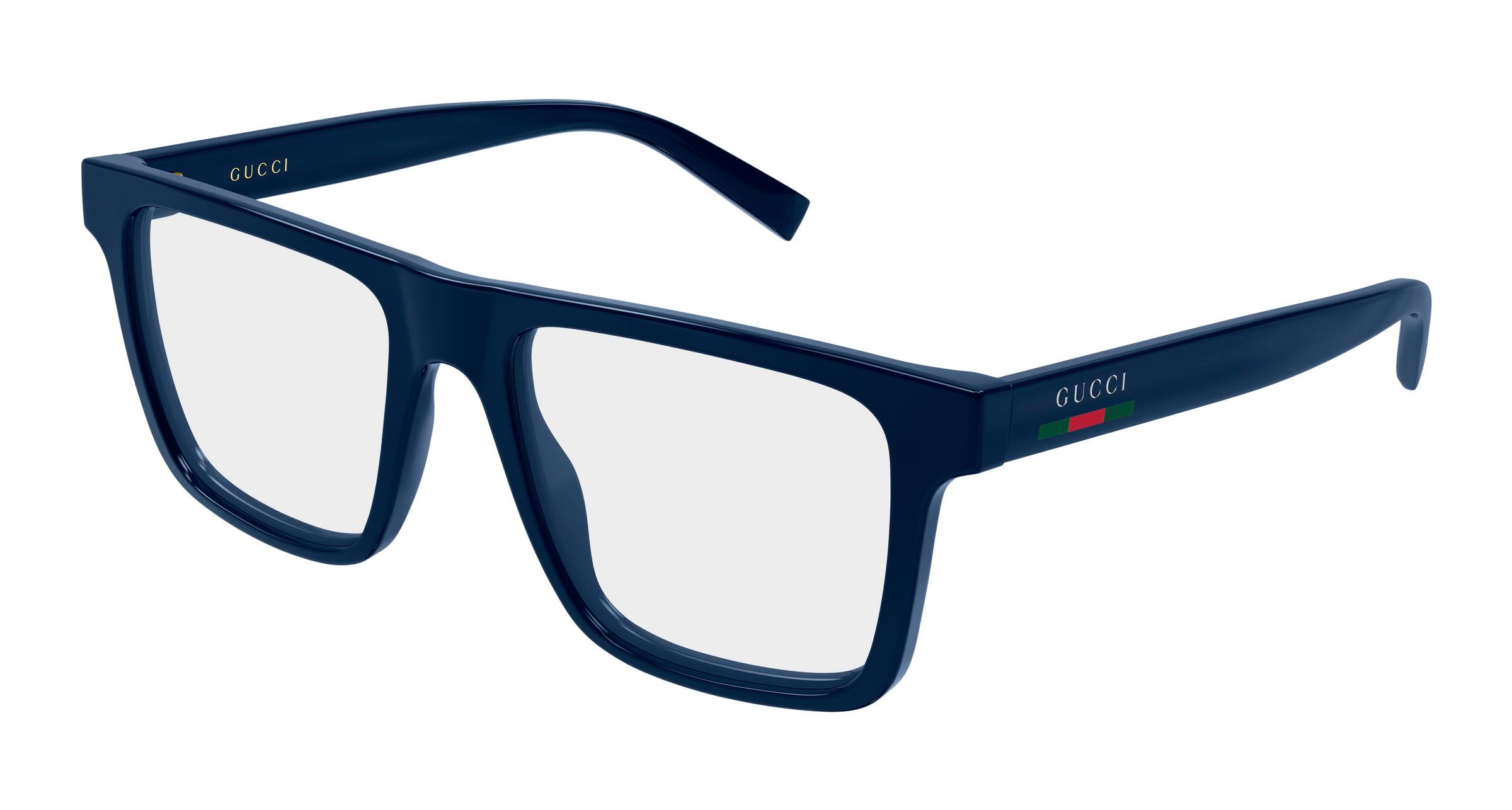 Gucci Uomo Gucci GG2236O 004 Montature da vista Iniettato Blu Trasparente Squadrata