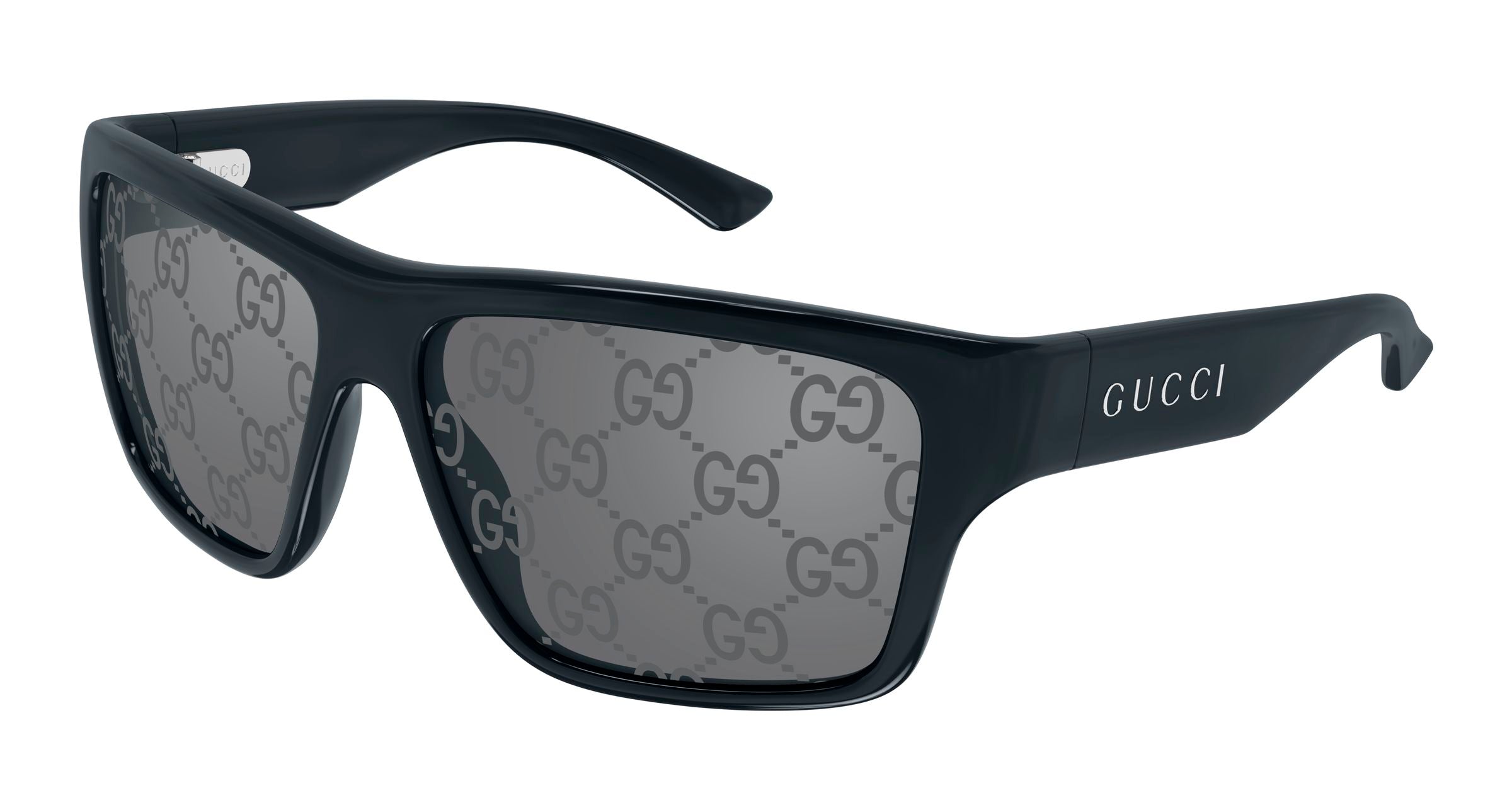 Gucci Uomo Gucci GG2239S 004 Occhiali da sole Iniettato Blu Argento Geometrica Specchiato Gucci Uomo Gucci GG2239S 004 Occhiali da sole Iniettato Blu Argento Geometrica Specchiato