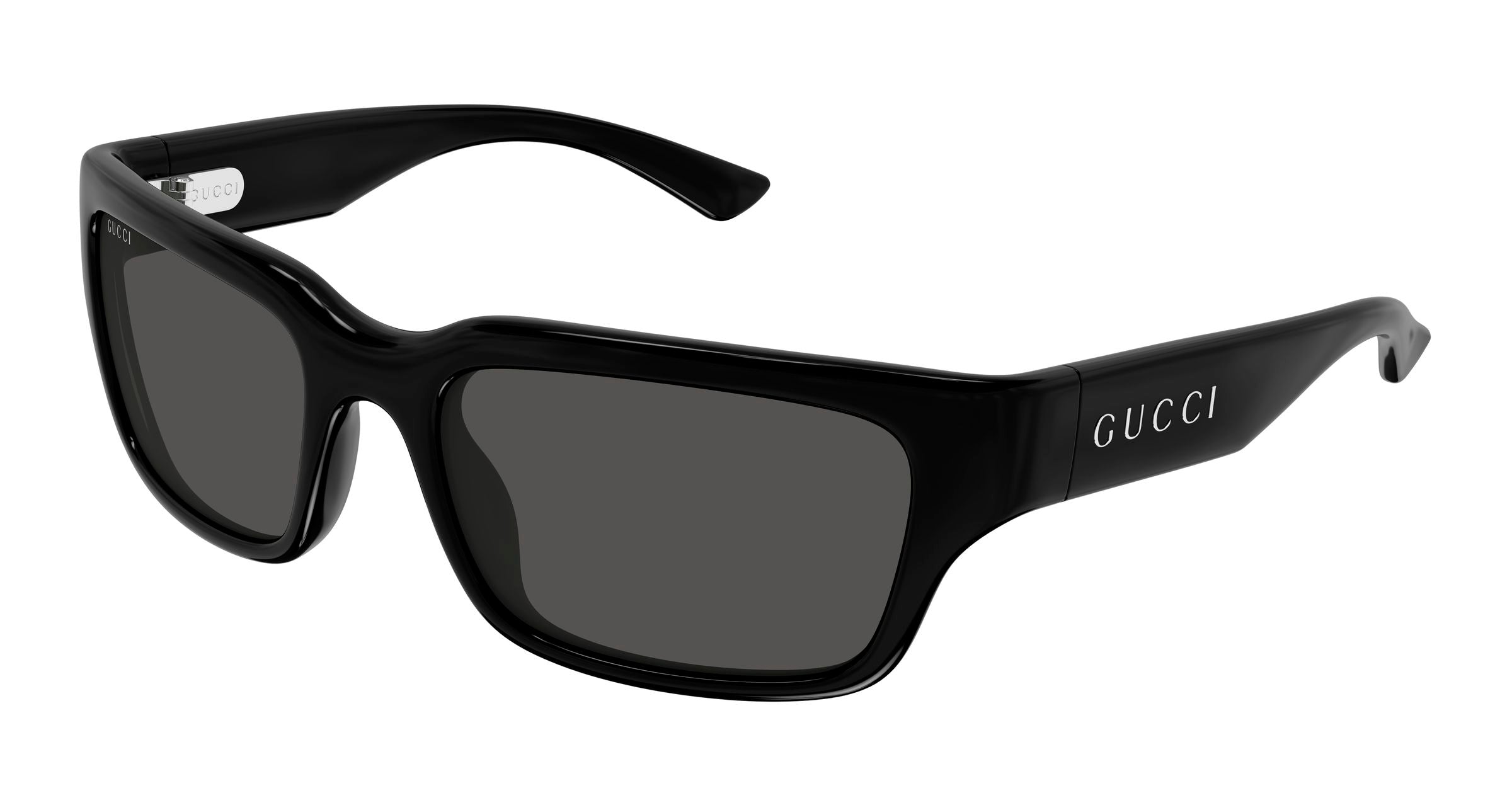 Gucci Uomo Gucci GG2240S 005 Occhiali da sole Iniettato Nero Grigio Squadrata