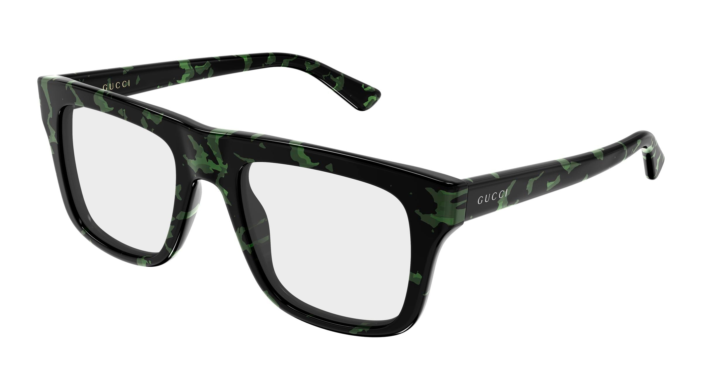 Gucci Uomo Gucci GG2242O 003 Montature da vista Acetato Havana Trasparente Squadrata Gucci Uomo Gucci GG2242O 003 Montature da vista Acetato Havana Trasparente Squadrata