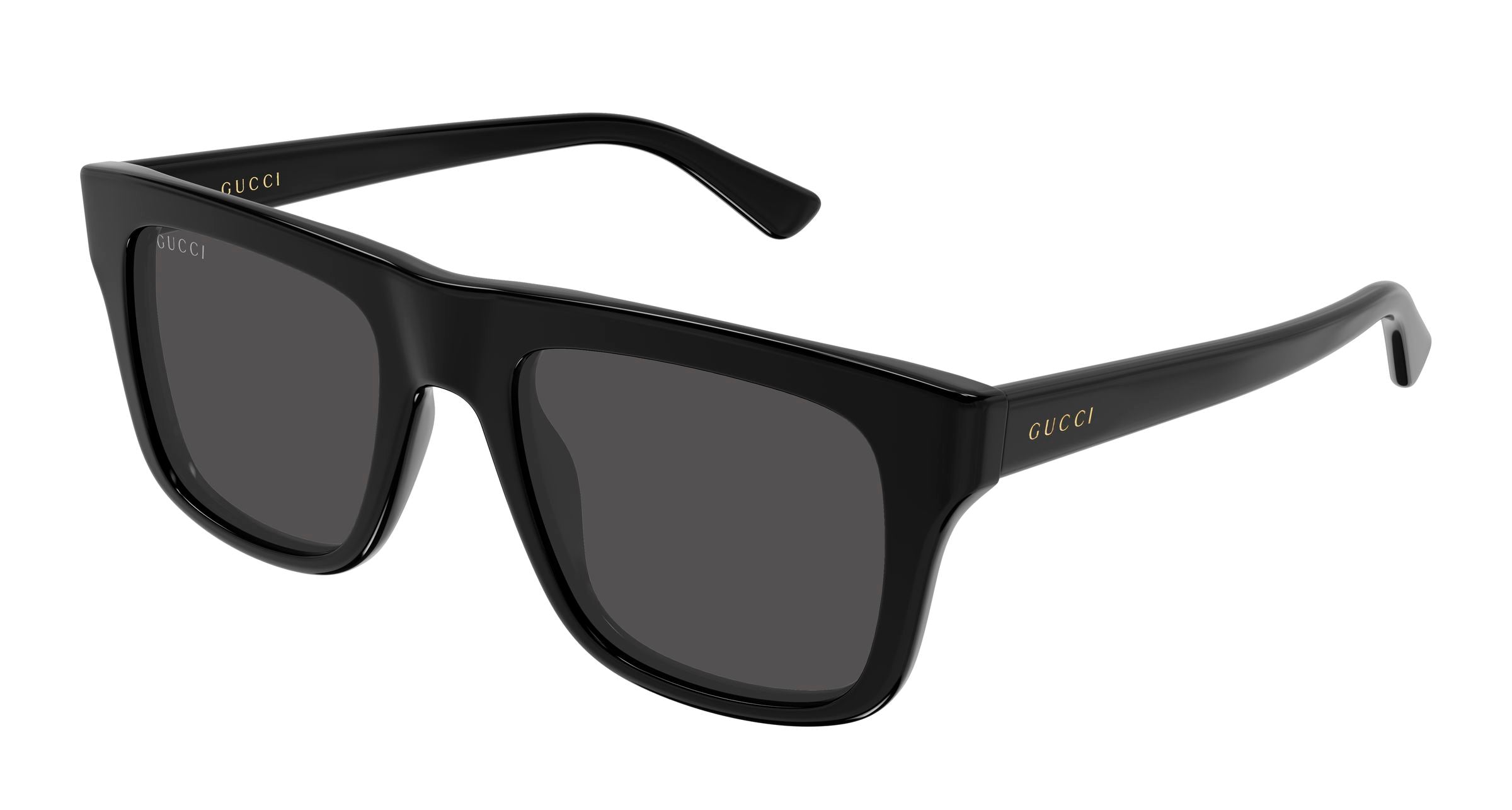Gucci Uomo Gucci GG2242S 001 Occhiali da sole Acetato Nero Grigio Squadrata