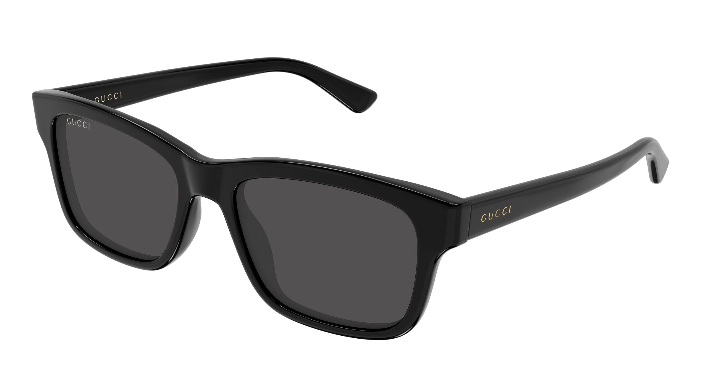 Gucci Uomo Gucci GG2243S 001 Occhiali da sole Acetato Nero Grigio Squadrata