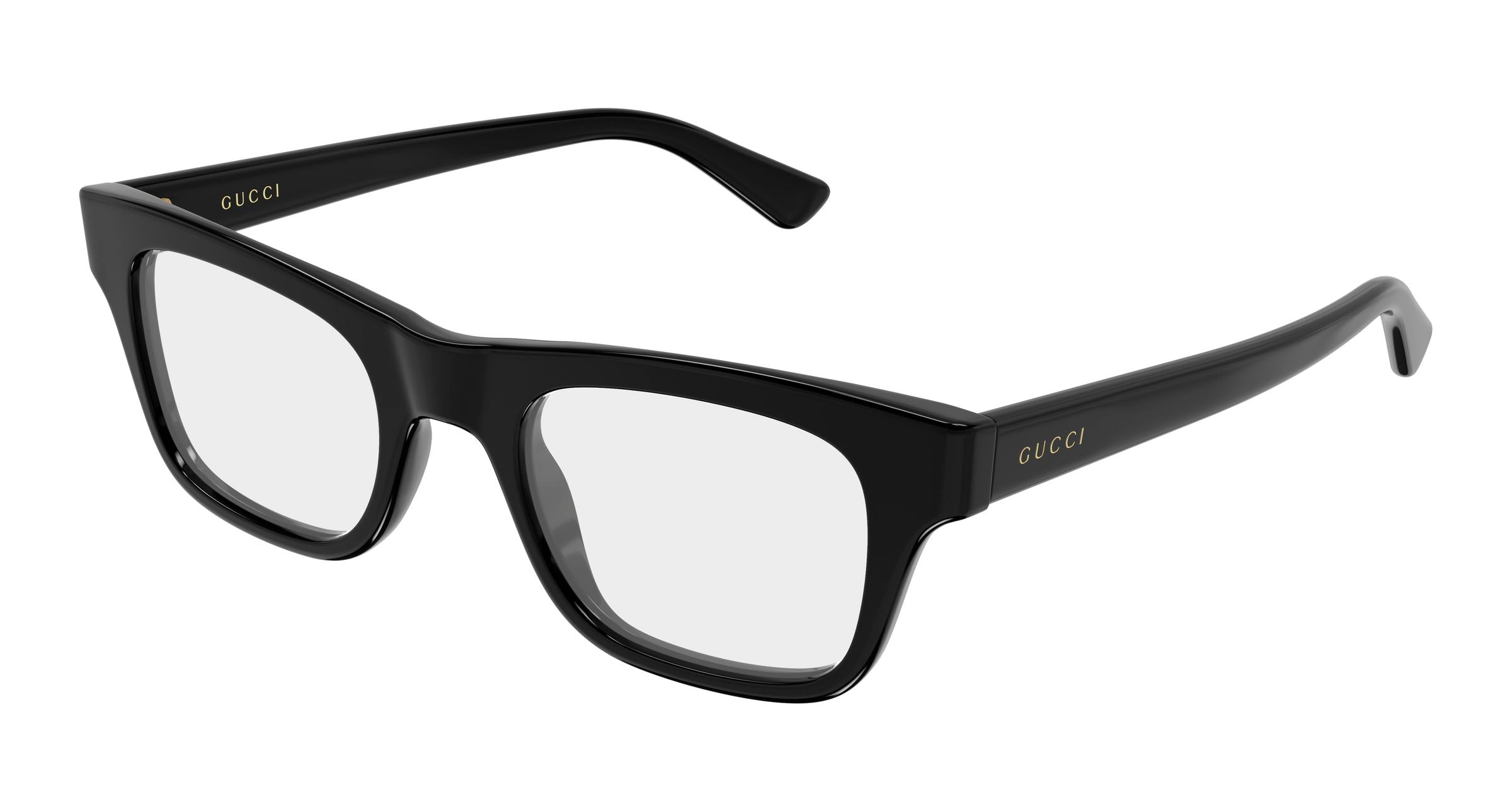 Gucci Uomo Gucci GG2244O 005 Montature da vista Acetato Nero Trasparente Squadrata Gucci Uomo Gucci GG2244O 005 Montature da vista Acetato Nero Trasparente Squadrata