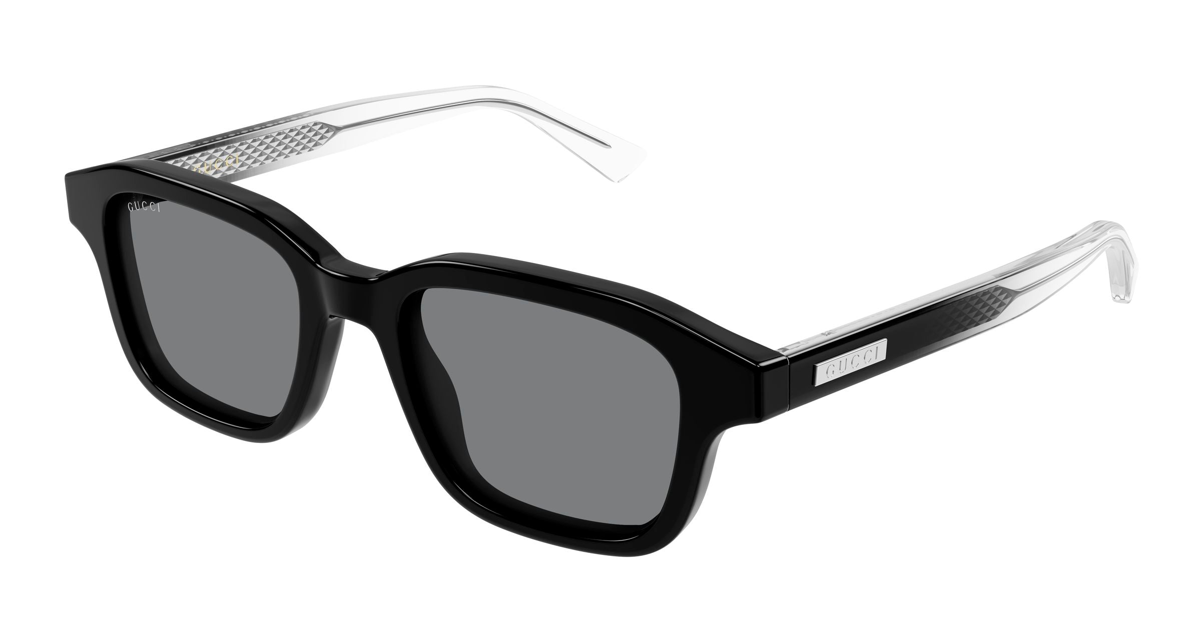 Gucci Uomo Gucci GG2247S 003 Occhiali da sole Acetato Nero Grigio Squadrata Gucci Uomo Gucci GG2247S 003 Occhiali da sole Acetato Nero Grigio Squadrata