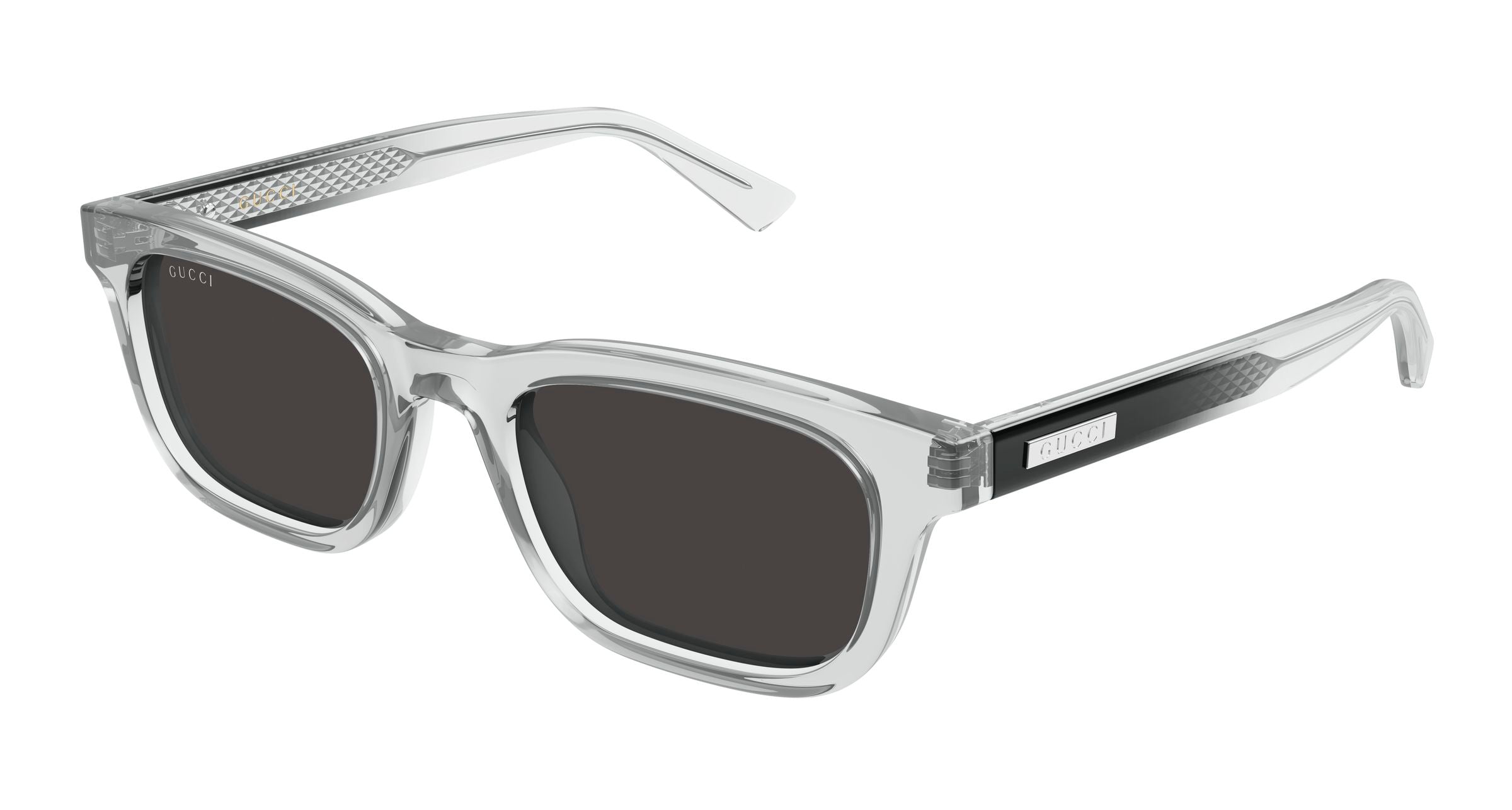 Gucci Uomo Gucci GG2248S 004 Occhiali da sole Acetato Grigio Fumo Squadrata