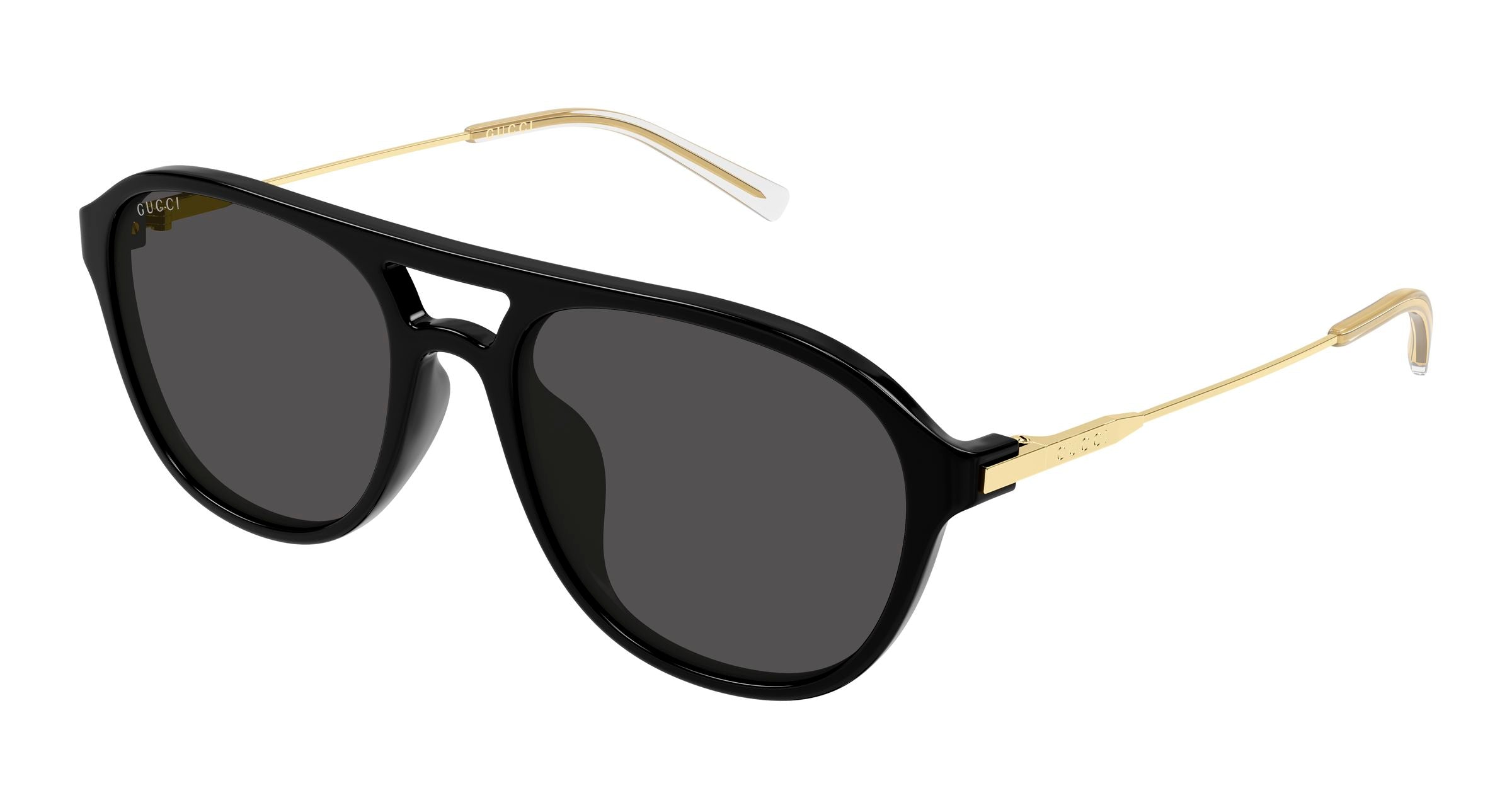 Gucci Uomo Gucci GG2254SK 001 Occhiali da sole Acetato Nero Grigio Pilot Gucci Uomo Gucci GG2254SK 001 Occhiali da sole Acetato Nero Grigio Pilot
