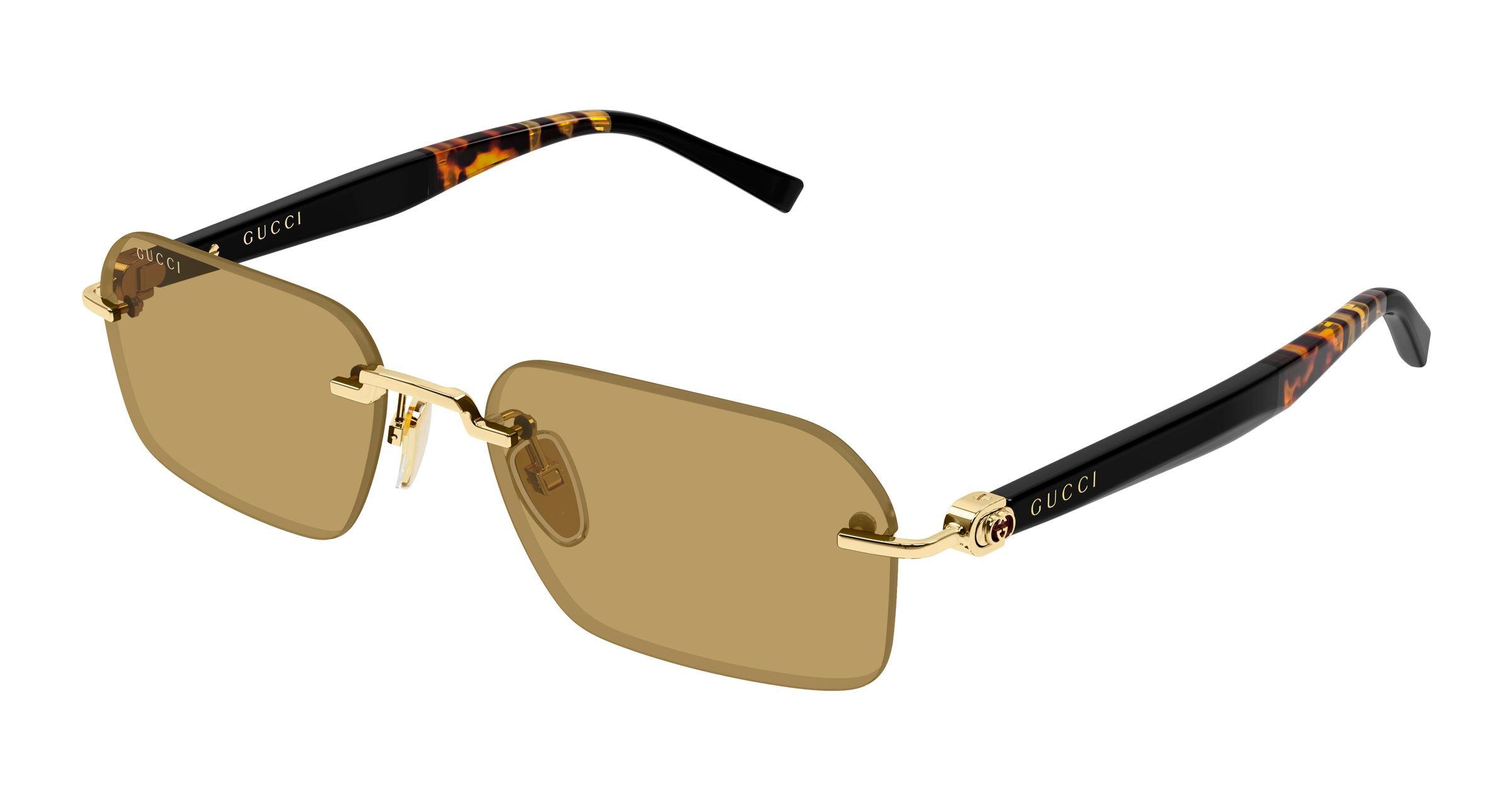 Gucci Uomo Gucci GG2259S 005 Occhiali da sole Metallo Oro Giallo Squadrata Fotocromatico