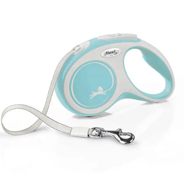Guinzaglio Flexi New Comfort Tape Verde Acqua Taglia Small 5 m - 1° ORDINE? scegli tra BZR5 - BZR20 + 200 pt fedeltà