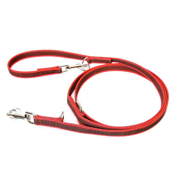 Guinzaglio per cani regolabile Color & Gray Super-Grip Julius-K9 Rosso 2,2 m x 2 cm - 1° ORDINE? scegli tra BZR5 - BZR20 + 200 pt fedeltà
