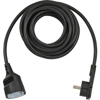 H05VV-F3G1.5 prolunghe e multiple 5 m 1 presa(e) AC Interno Nero, Cavo di prolunga