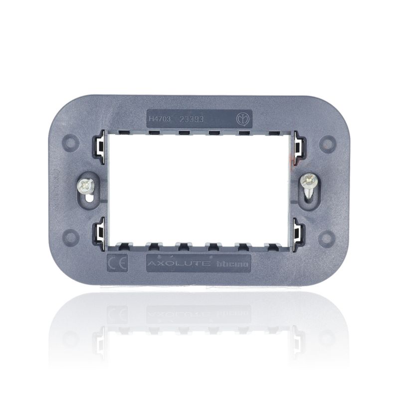 H4703 - Supporto In Resina Caricata Vetro A 3 Moduli - Axolute - Bticino