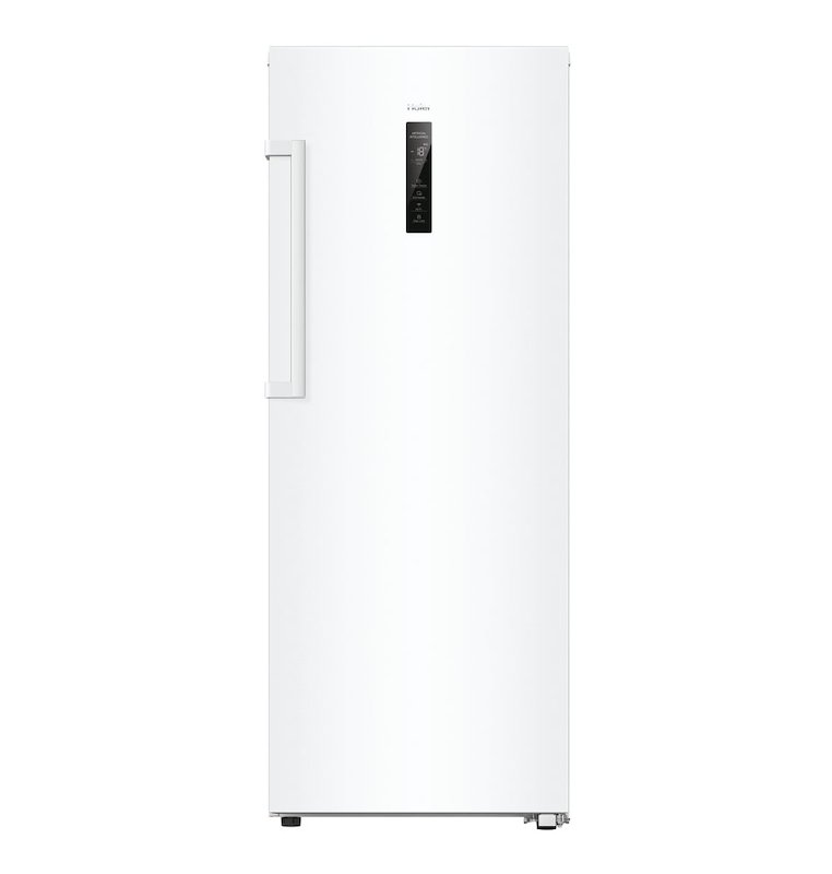 HAIER H4F226WEH1 Congelatore verticale, Capacità netta 226 l, dimensioni: L 59,8 cm, A 153,5 P 73,7 Rumorosità 37 dB(A), 4 cassetti, Bianco, Classe E
