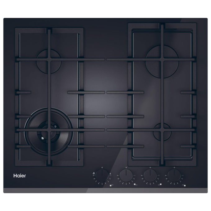 HAIER HAVG6BF4TBPB PIANO COTTURA GAS, 4 zone di cottura, dimensioni: L 59,5 cm, P 51 cm