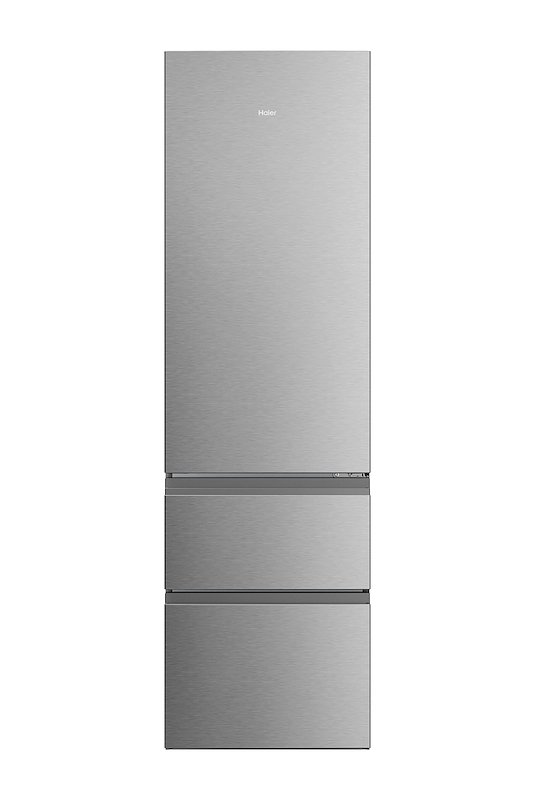 HAIER HTR3620CNMG FRIGORIFERO COMBINATO, A 205 cm, 4 ripiani, Rumorosità 35 dB(A), Silver, Classe C