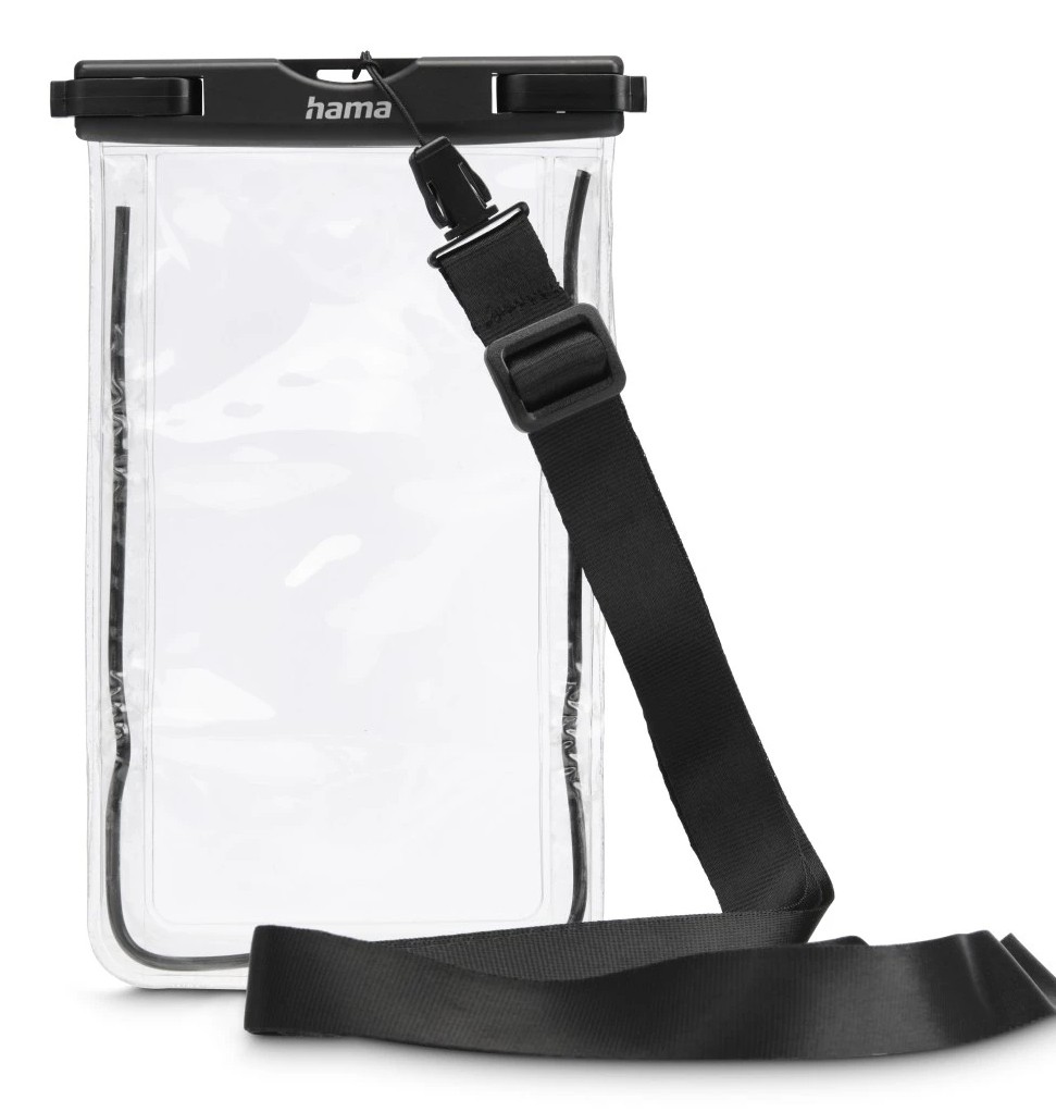 Hama 00019858 custodia per cellulare 17 cm (6.7) Custodia a tasca Nero Trasparente