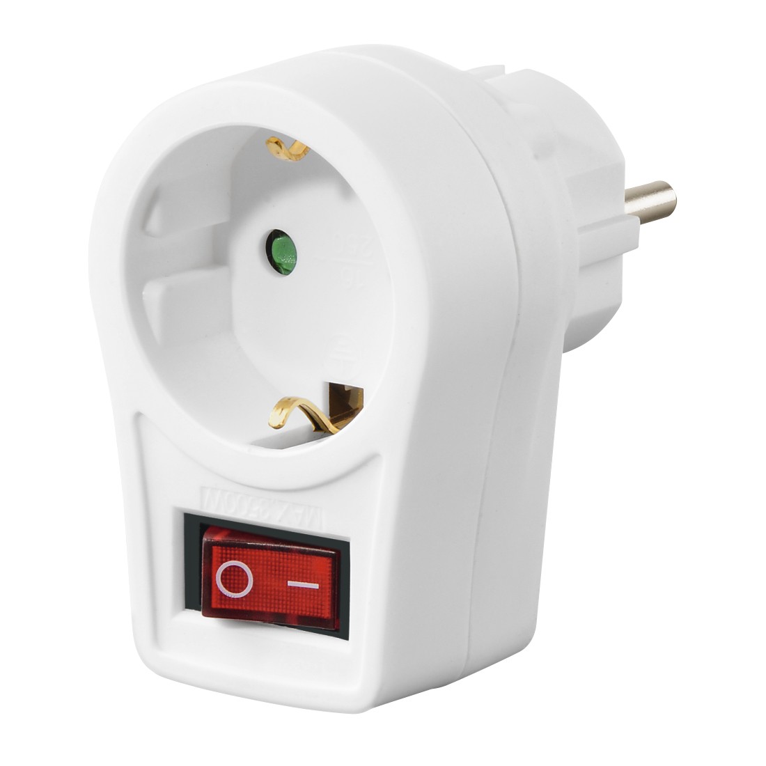 Hama 00223212 adattatore per presa di corrente Tipo F Bianco