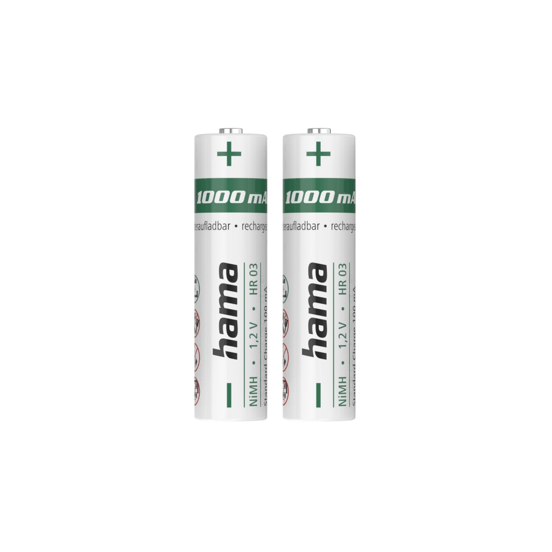 Hama 00223524 batteria per uso domestico Batteria ricaricabile Mini Stilo AAA Nichel-Metallo Idruro (NiMH)