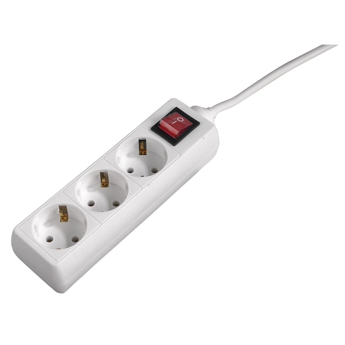 Hama 69223781 prolunghe e multiple 14 m 3 presa(e) AC Interno Bianco