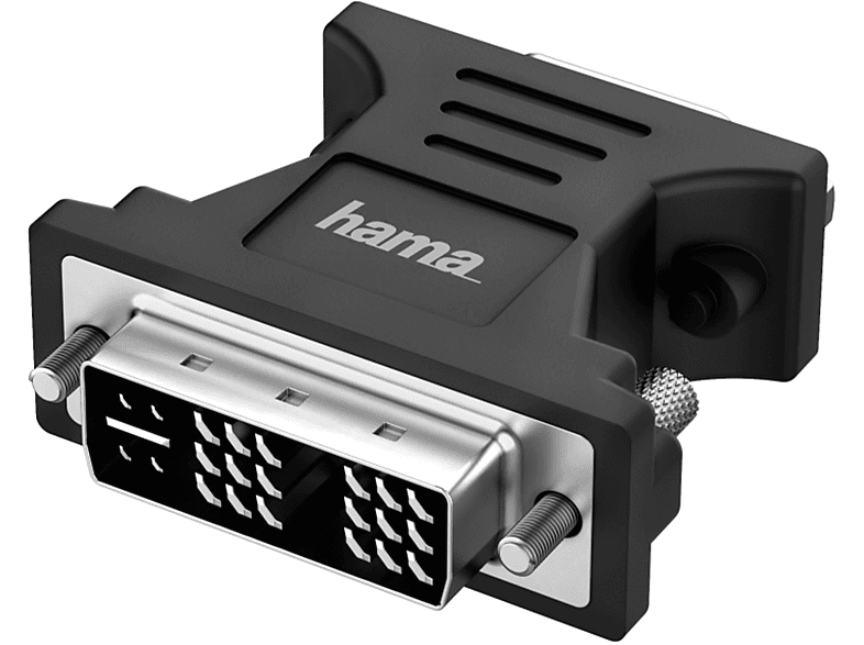 HAMA Adattatore DVI-I M/VGA HDD 15 pin F, Full HD 1080P, nero