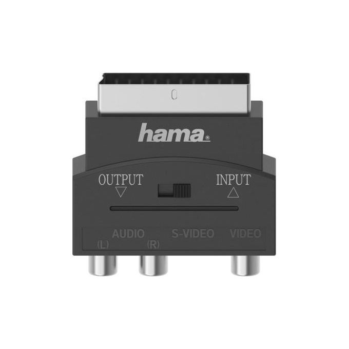 HAMA Adattatore S-VHS F 4 pin+ 3 RCA (phono) / Scart M, in-out