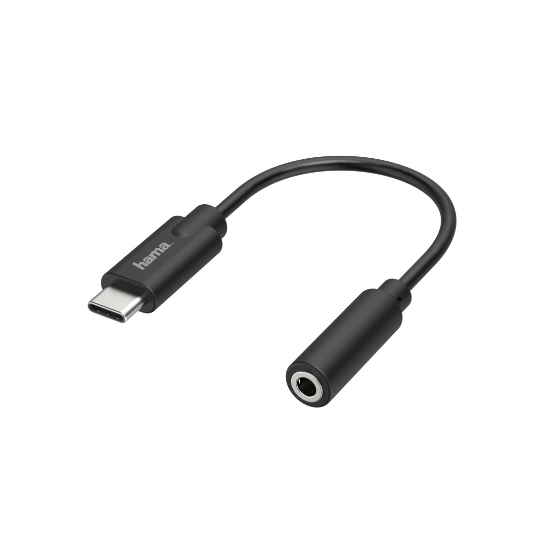 HAMA Cavo adattatore USB Type C / presa jack 3.5 mm, 0,10 mt, nero