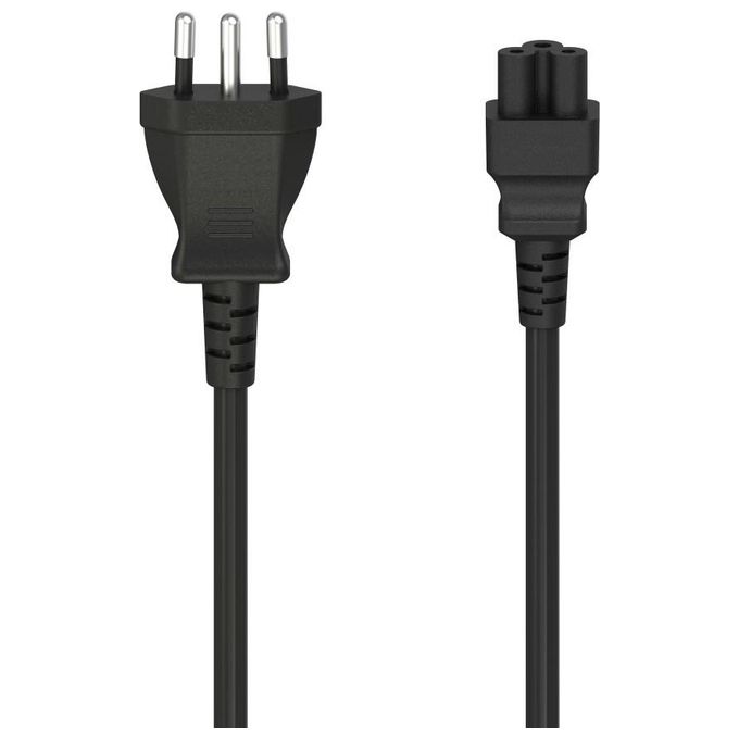 HAMA Cavo alimentazione spina Italiana/IEC 60320 C5 F (trifoglio), 1,5 metri, nero HAMA Cavo alimentazione spina Italiana/IEC 60320 C5 F (trifoglio), 1,5 metri, nero