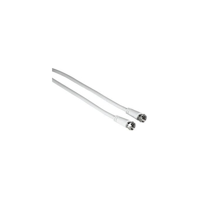 Hama Cavo Antenna SAT 3mt Spina F-Spina F Bianco Hama Cavo Antenna SAT 3mt Spina F-Spina F Bianco