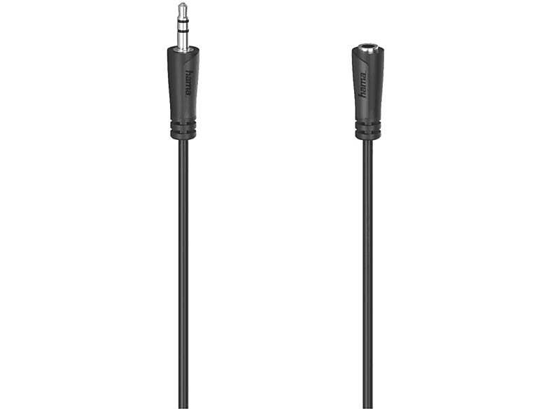 HAMA Cavo prolunga Jack 3.5 mm M/Jack F, 5 metri, nero