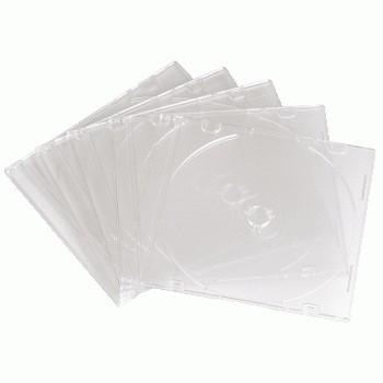 Hama CD Slim Empty Box pack 10 transparent 1 dischi Trasparente