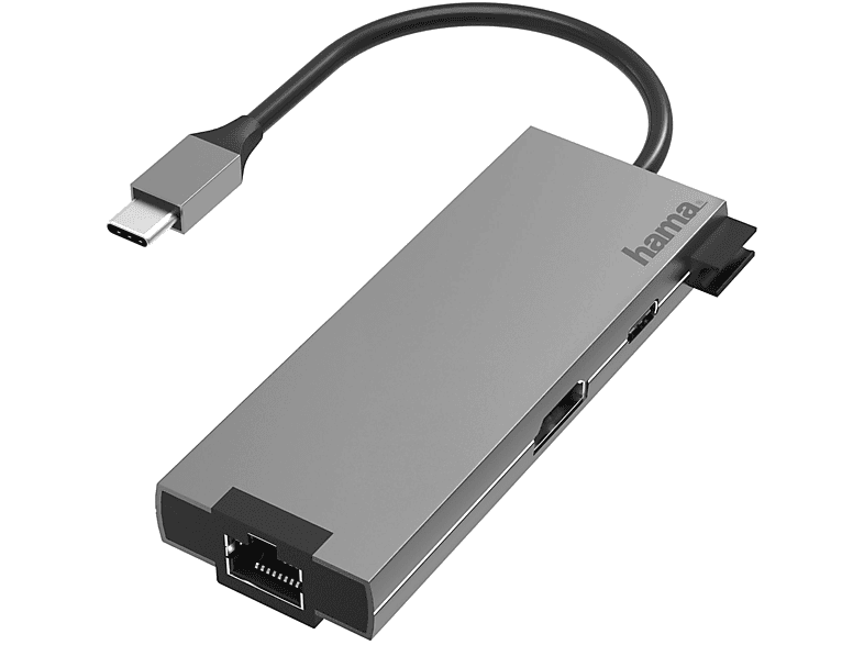 HAMA HUB USB Type C 3.1 / 2 porte A 3.0 - 1 porta HDMI LAN, Power Delivery