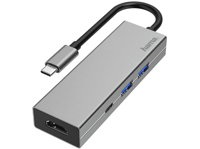 HAMA HUB USB Type C 3.1 / 2 porte A 3.0 - 1 porta HDMI, Power Delivery